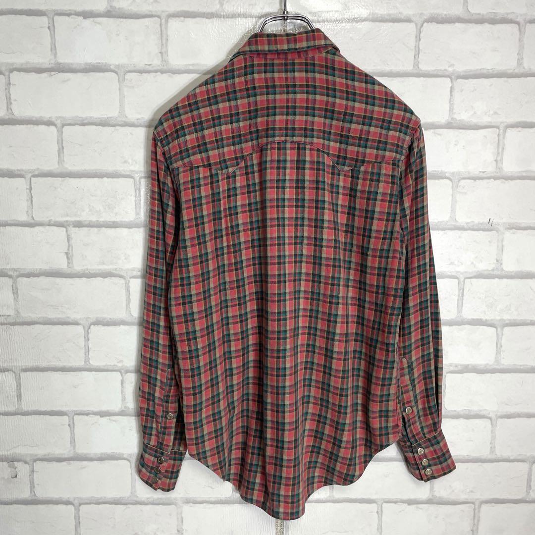 香港製　ラルフローレン　ウエスタンウェア　チェックシャツ　80s 90s 希少品 香港製 ラルフローレン ウエスタンウェア チェックシャツ 80s