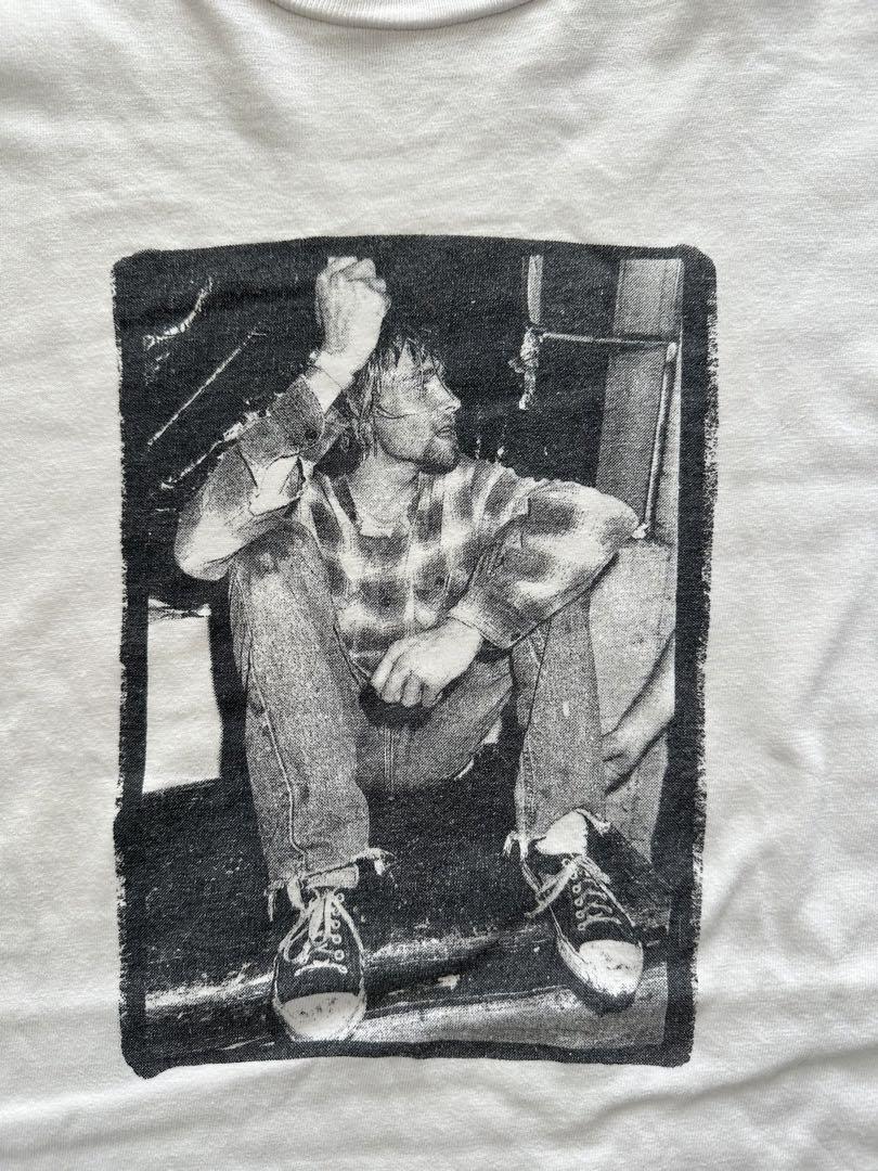 Kurt Cobain プリント 長袖Tシャツ off the CUFF