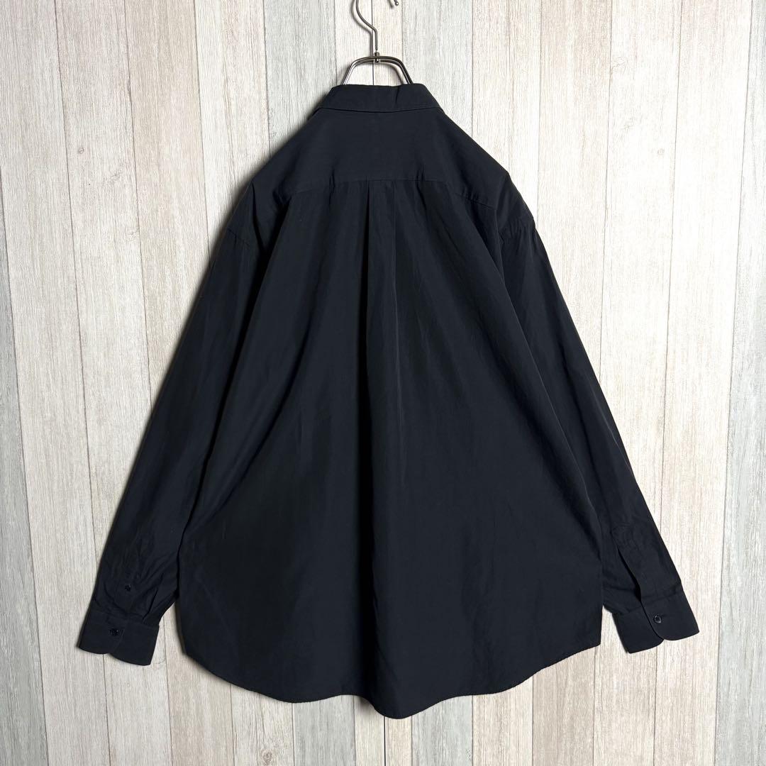 2997【人気サイズ3＆ブラック・美品】コモリ ベタシャン L/S 長袖 シャツ