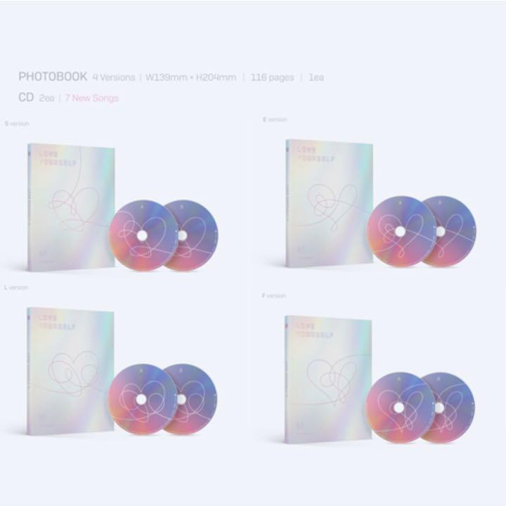 最も  BTS公式（4枚）限定トレカ付‼️LOVE ´Answer´ 結 YOURSELF K-POP・アジア