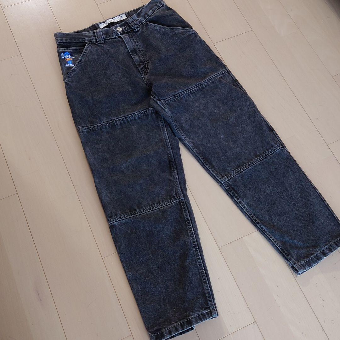 POLAR skate　ポーラー正規品　ブラック デニム　バギー　スケートボード