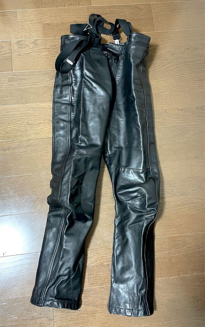 ❷ FURYGAN ヒュリガン レザーズボン ライダーパンツ バイク 革ツナギ
