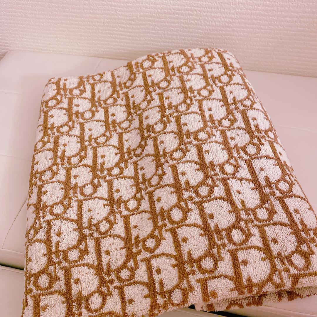 Dior バスタオル　ブランケット　大判　ビーチ　トロッター　タオル