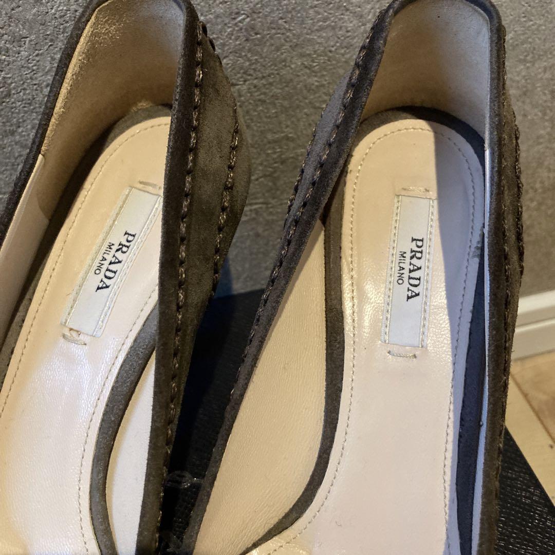 プラダ PRADA ☆ ヴィンテージ スエードレザー パンプス