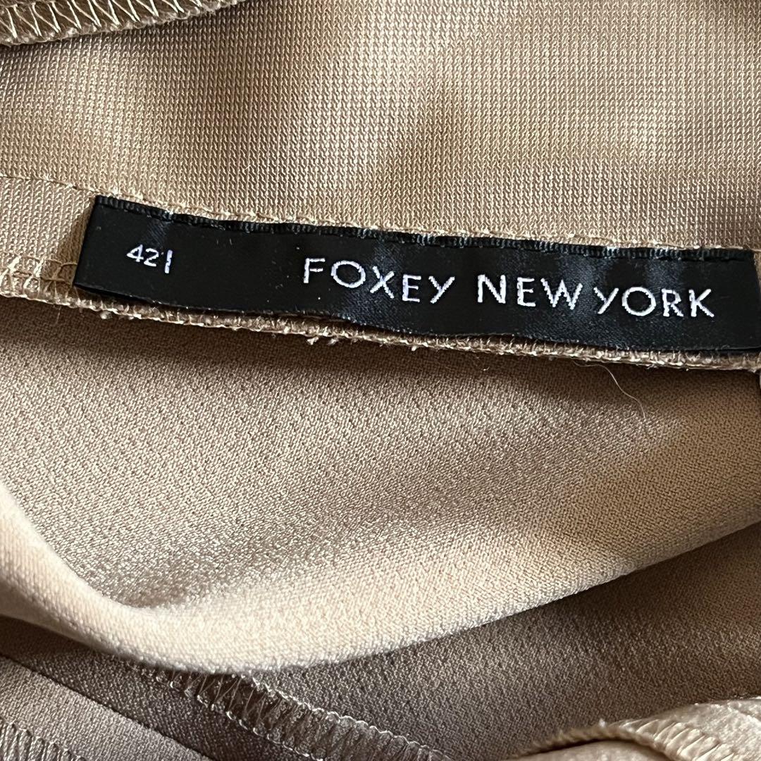 Pomu　FOXEY NEWYORK  ワンピース　ベージュ　42