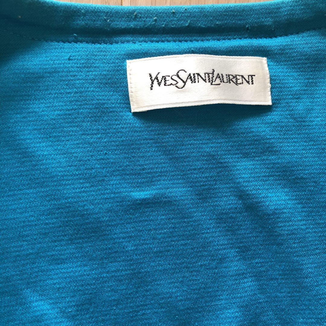 【驚きの値段】 YVES SAINT LAURENT イブサンローラン カーディガン 綿 M トップス