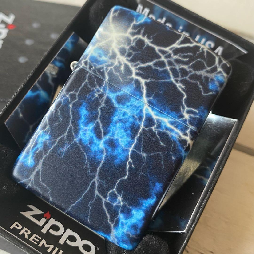 ZIPPO USA ライトニング 稲妻 蓄光 立体プリント 新品 オイルライター