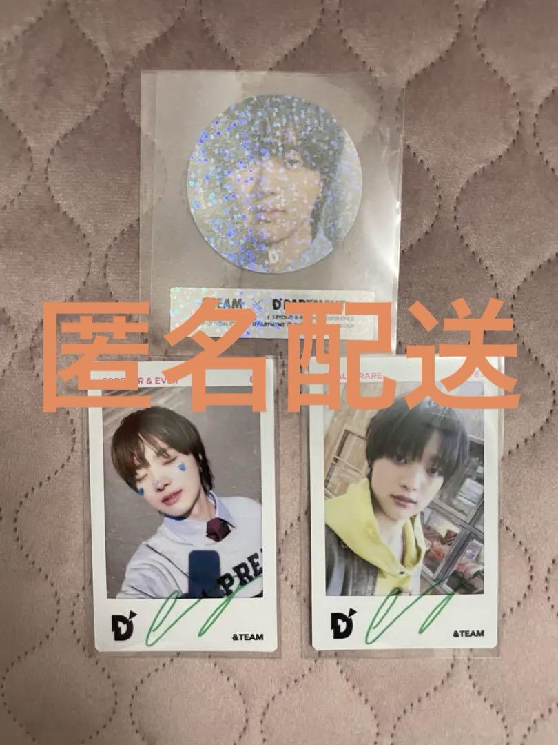 &TEAM　ウィジュ　EJ　インスタントフォト　2種セット　サイン入り &TEAM D'PARTMENT サインフォトポラ EJウィジュ2種 購入特典