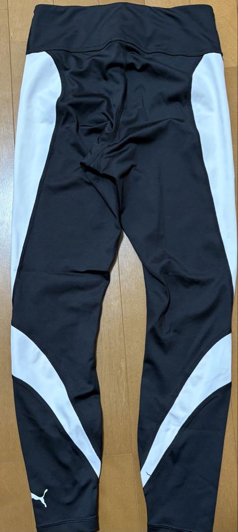 PUMA ハイウエスト スリムフィットタイツ 黒/白 3着セット