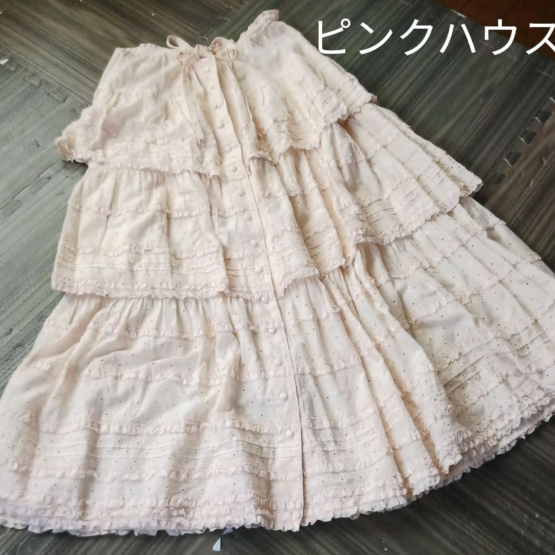 50%割引FREE SIZE【気質アップ】 ピンクハウス コットン ロング