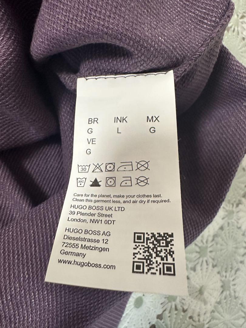 HUGO BOSS新品未使用メンズスウェット トレーナー パープル Size L