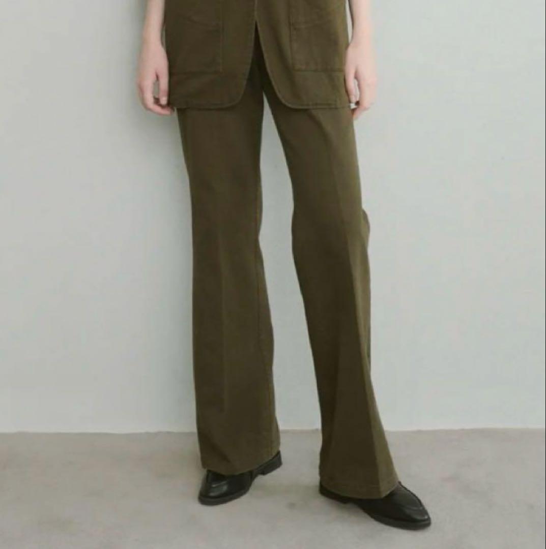 crewre マットサテンカーゴパンツ グレージュ 2