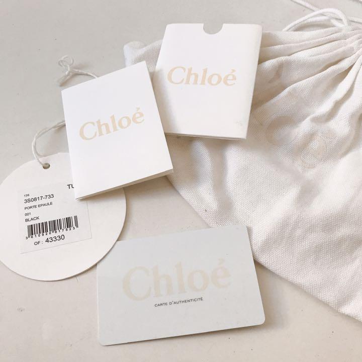 いただき⏎ Chloe チェーンショルダーバッグ ミニ黒レザー KL4DS-m70556787341 クロエエルシー ⌔サイズ