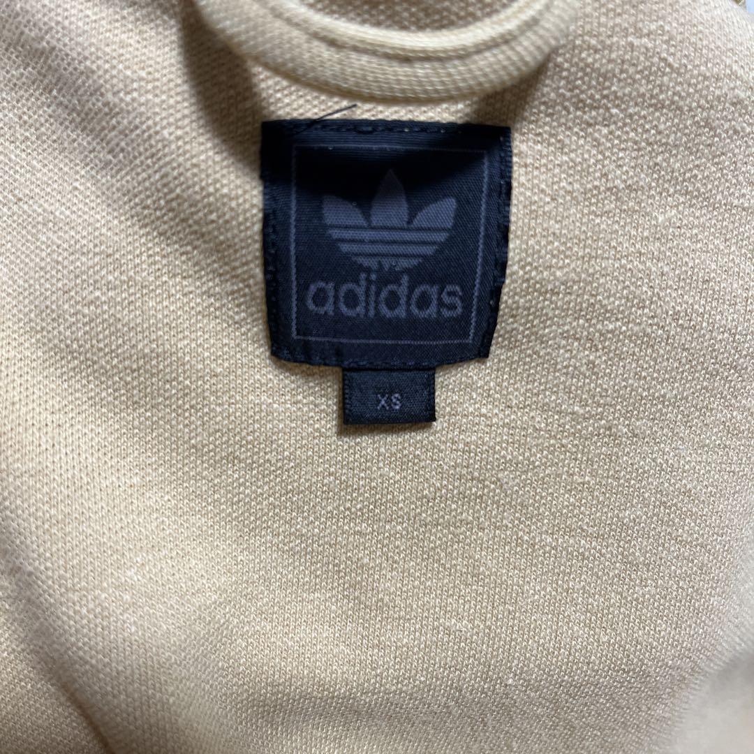 adidas アディダス　ジャージ　トラックジャケット　XS ベージュ　ブラウン