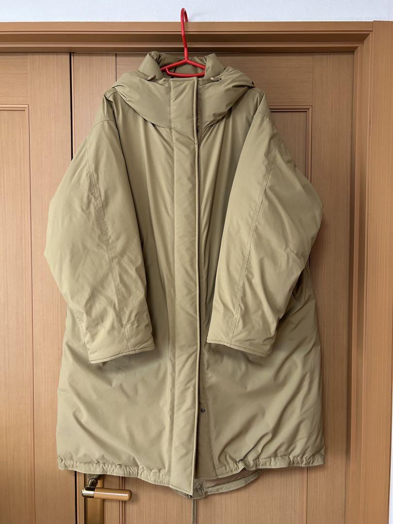 Spick and Span 撥水フーデッドダウンコート ベージュ 38
