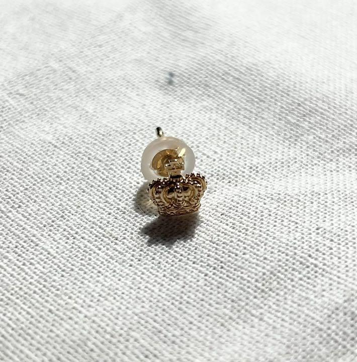 イエローゴ┸ justindavis 18K ジャスティンデイビス NkEnc-m70559278459 クラウン ピアス ⒕アクセサリ