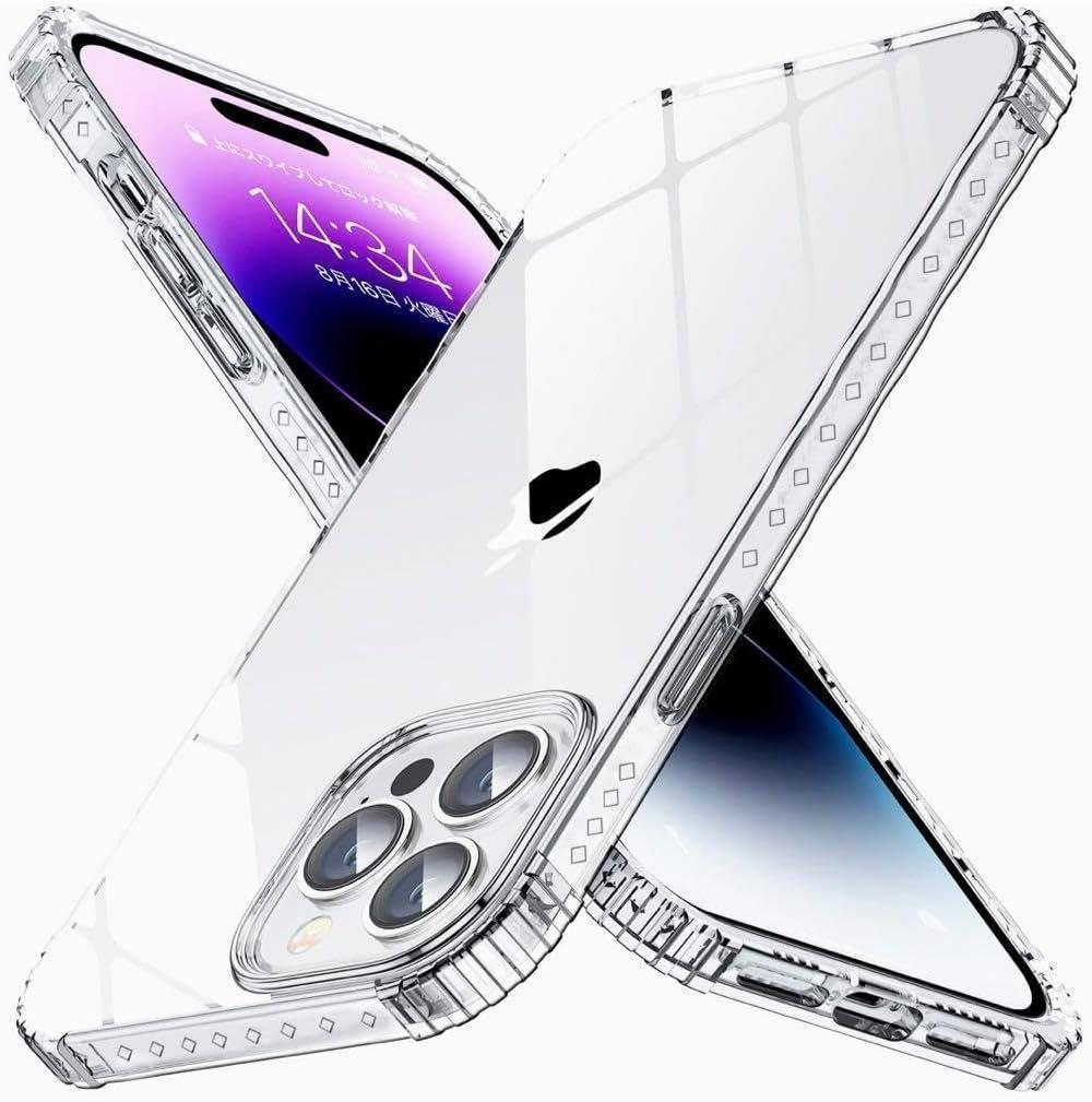【KEVKEEK】完全透明 iPhone14 Pro クリアケース