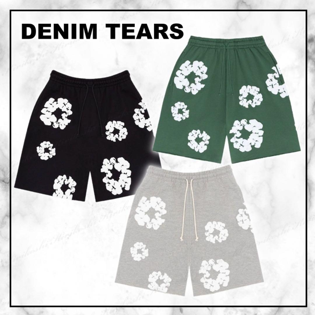 @ デニムティアーズ denim tears ハーフパンツ フラワー グリーン 画像1