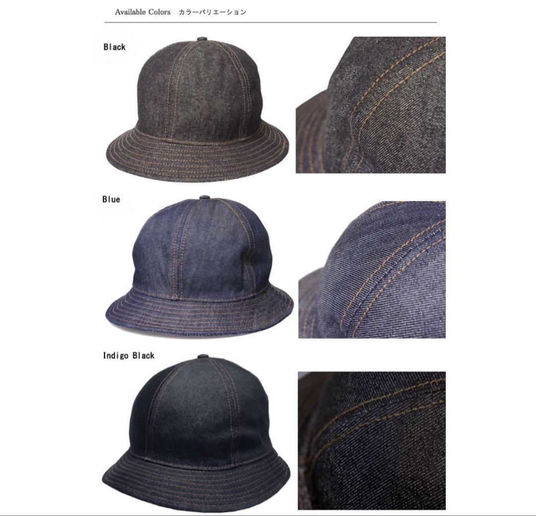 極美品 NEWYORKHAT ニューヨークハット デニムステッチ テニス ハット