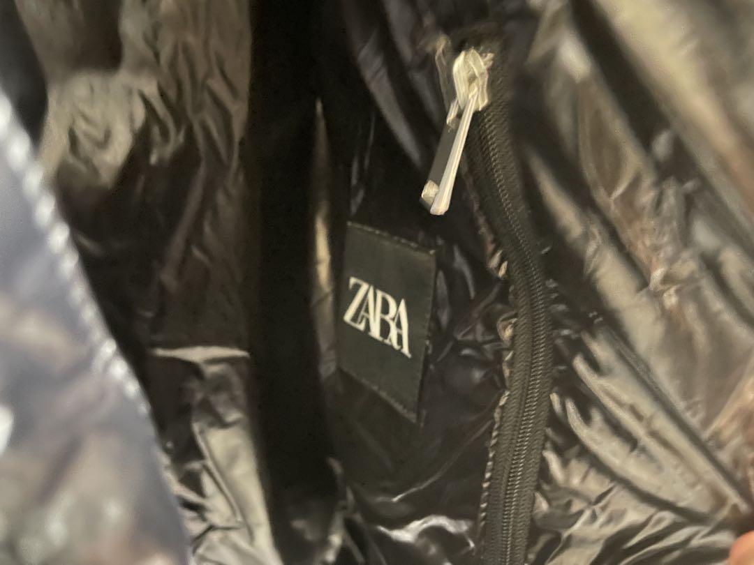 ZARA ダウンフェザー100%パフジャケット S 今期　正規品　完売品 即完売ZARAダウンフェザー100％パフジャケット 黒 M