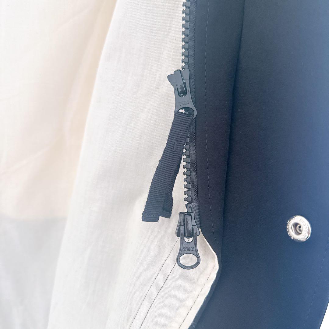 エンフォルド PEストレッチ BOXフーデットCOAT 38サイズ ブラック