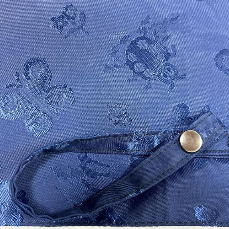 m266 フェイラー FEILER ネイビー 花柄 折りたたみ傘 晴雨兼用 美品