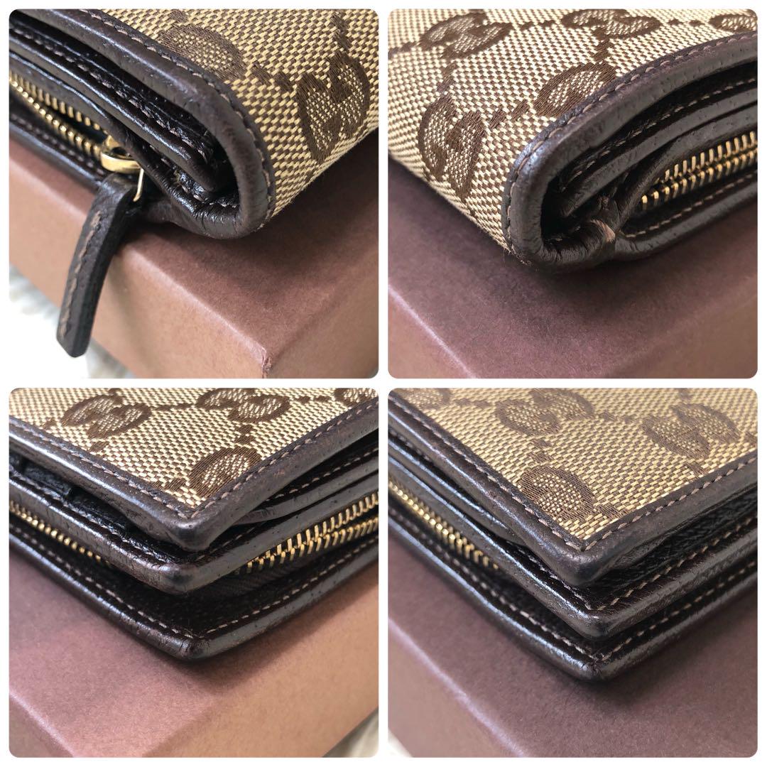 【微美品】　GUCCI　グッチ　長財布　キャンバス　グッチホースビット GUCCI グッチ ホースビット 1955 ジップアラウンドウォレット 長