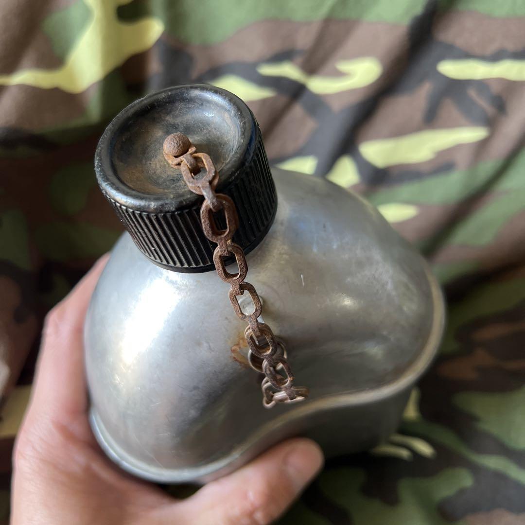 WW2⭐️第二次世界大戦当時物⭐️1943年製⭐️米軍放出品⭐️ステンレスキャンティーン