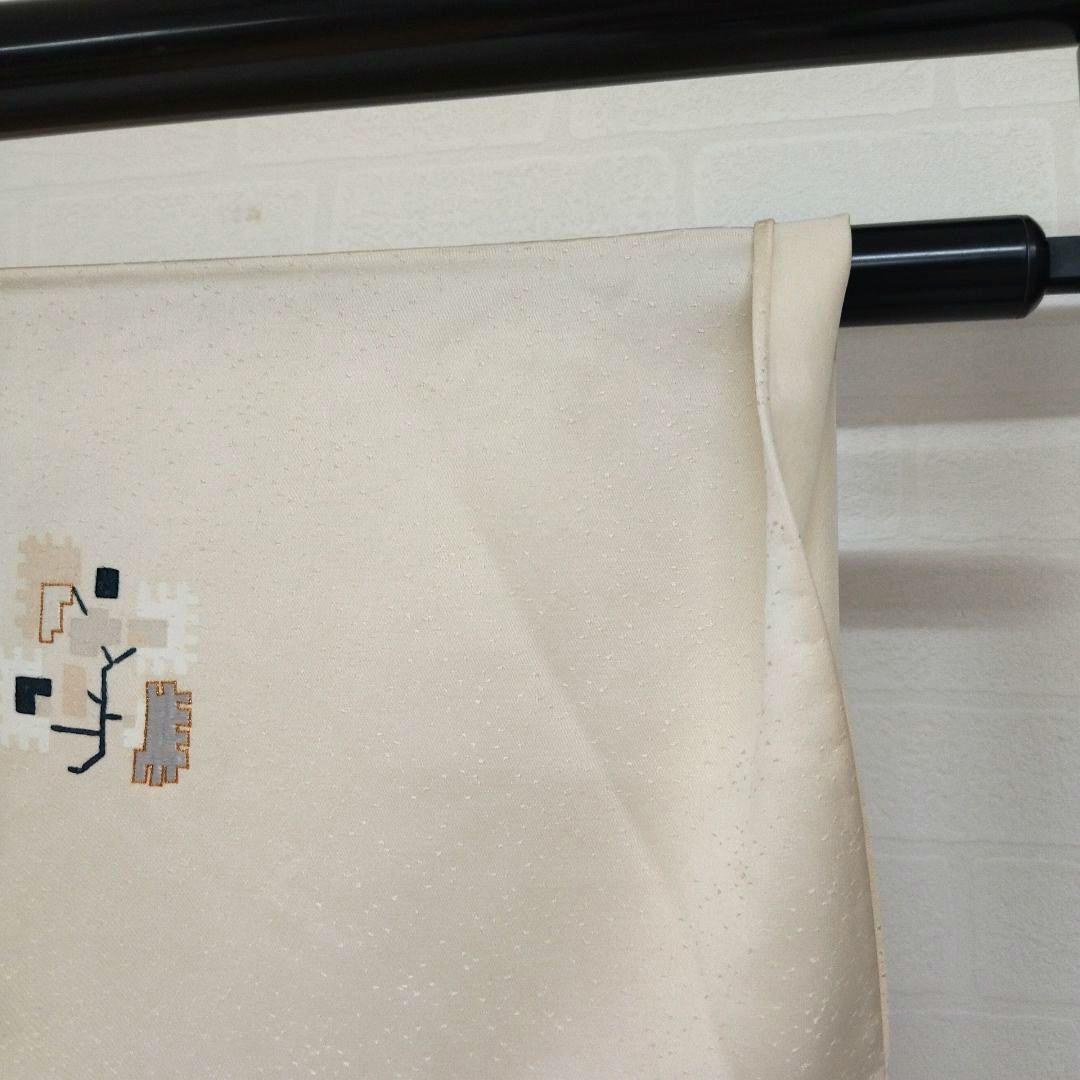 k-3806 裄67.5 美しい装いに 刺繍 紋なし 正絹 付け下げ