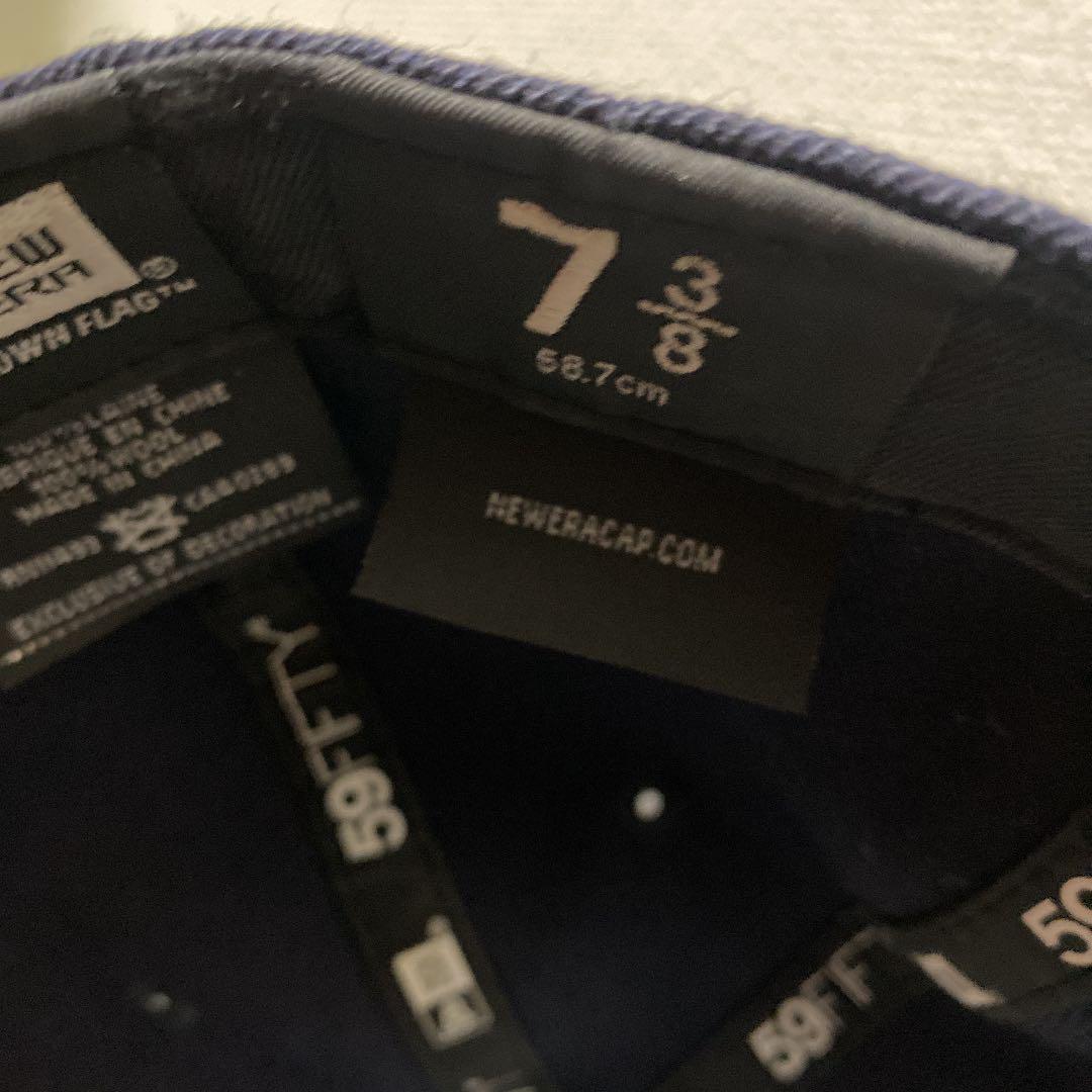 正規店国産 KITH new era 7 3 8 ネイビー ne8kH-m70581658467 大得価HOT