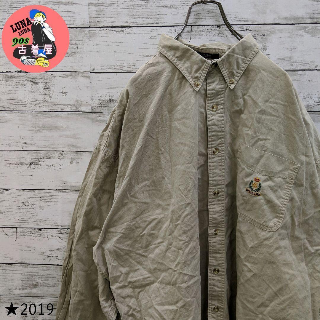 【2109】US古着 海外規格 90S ビンテージ ラルフローレン BDシャツ