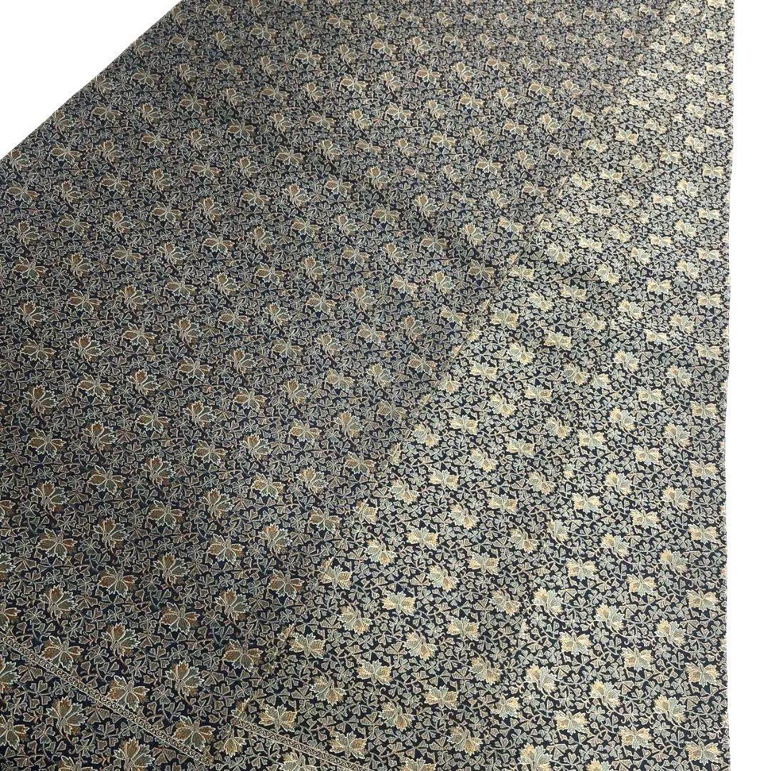 未着用 花模様 唐草 ネイビーカラー 袋帯 着物 023a p - メルカリ