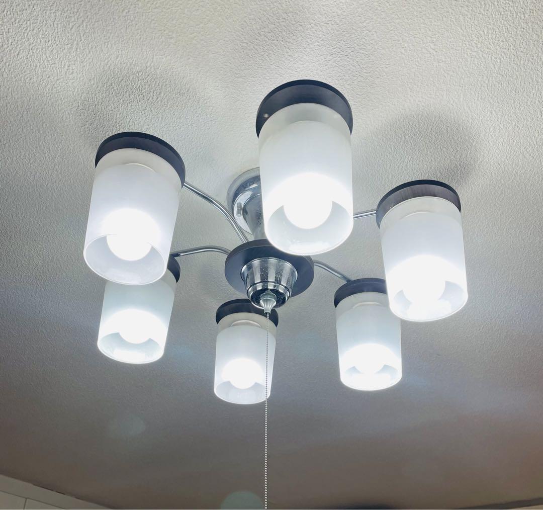 オーデリックODELICシャンデリア6灯SH778L天井照明LED電球6個付