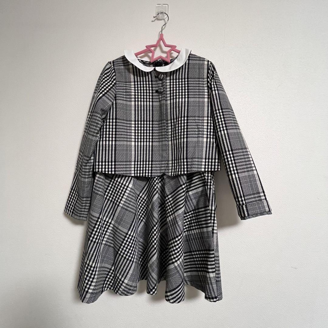 beams ジャケット＆ワンピース　セットアップ130　入学式卒園式　ビームス