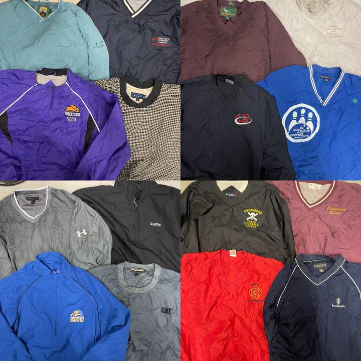 USA古着 メンズナイロンプルオーバーJKT ②16枚まとめ売り USA古着 メンズナイロンプルオーバーJKT ②16枚まとめ売り