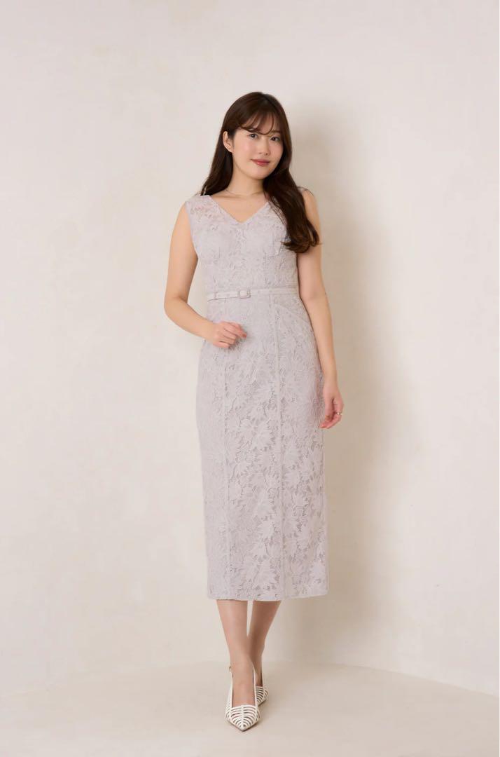 本店は Waltz Floral Dress Belted Lace ワンピース