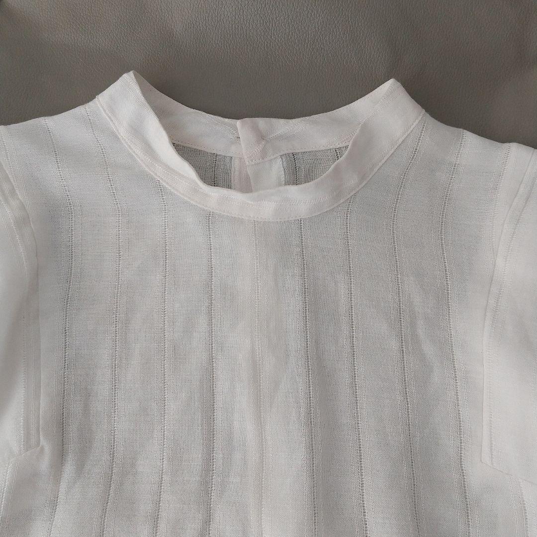 美品✨定価1.6万❤️ シップス カラミストライプギャザーブラウス 長袖ブラウス 美品✨定価1.6万❤️ シップス カラミストライプギャザーブラウス 長袖ブラウス