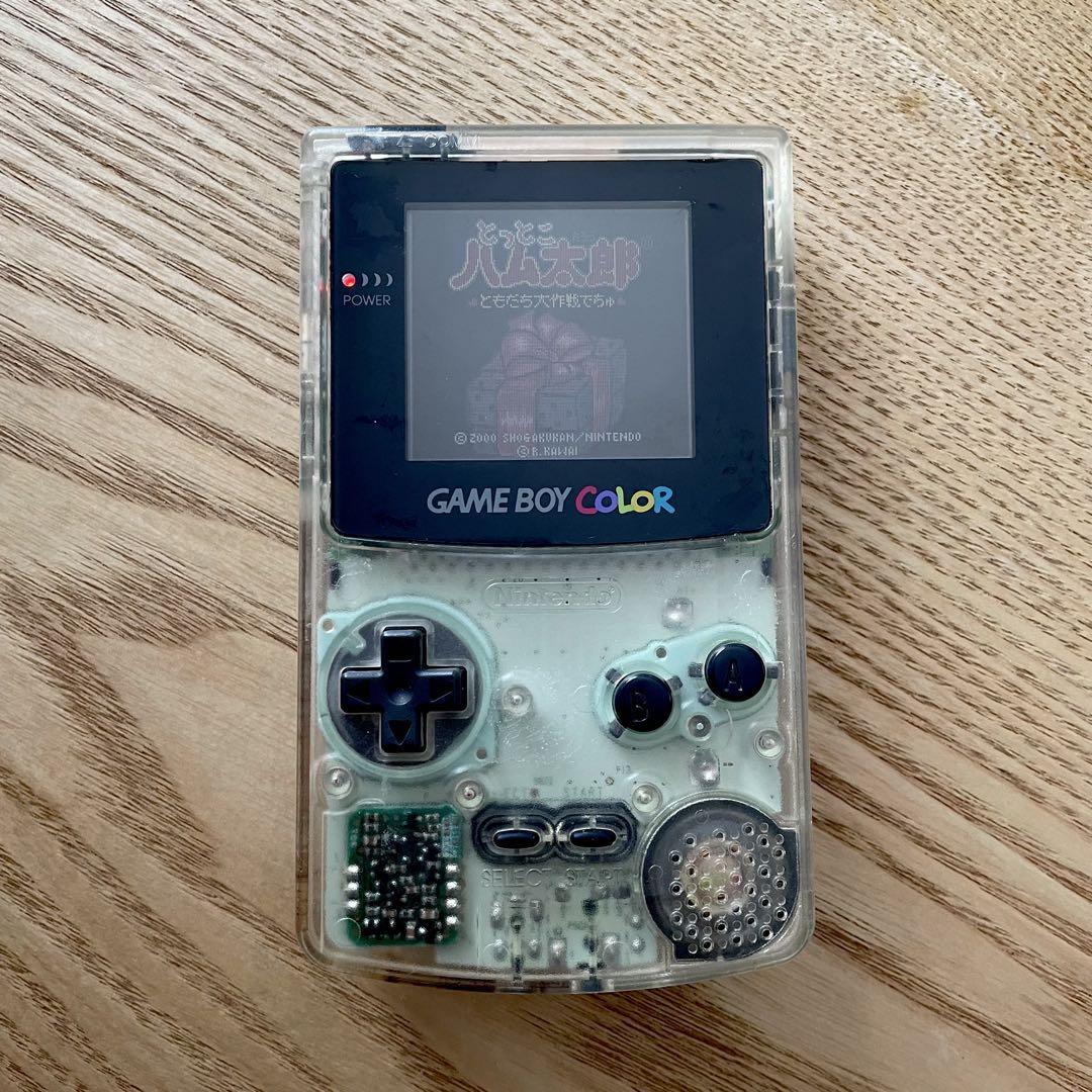 ゲームボーイカラー本体(クリア)　ゲームソフトセット ゲームボーイカラー クリア ソフトセット - メルカリ