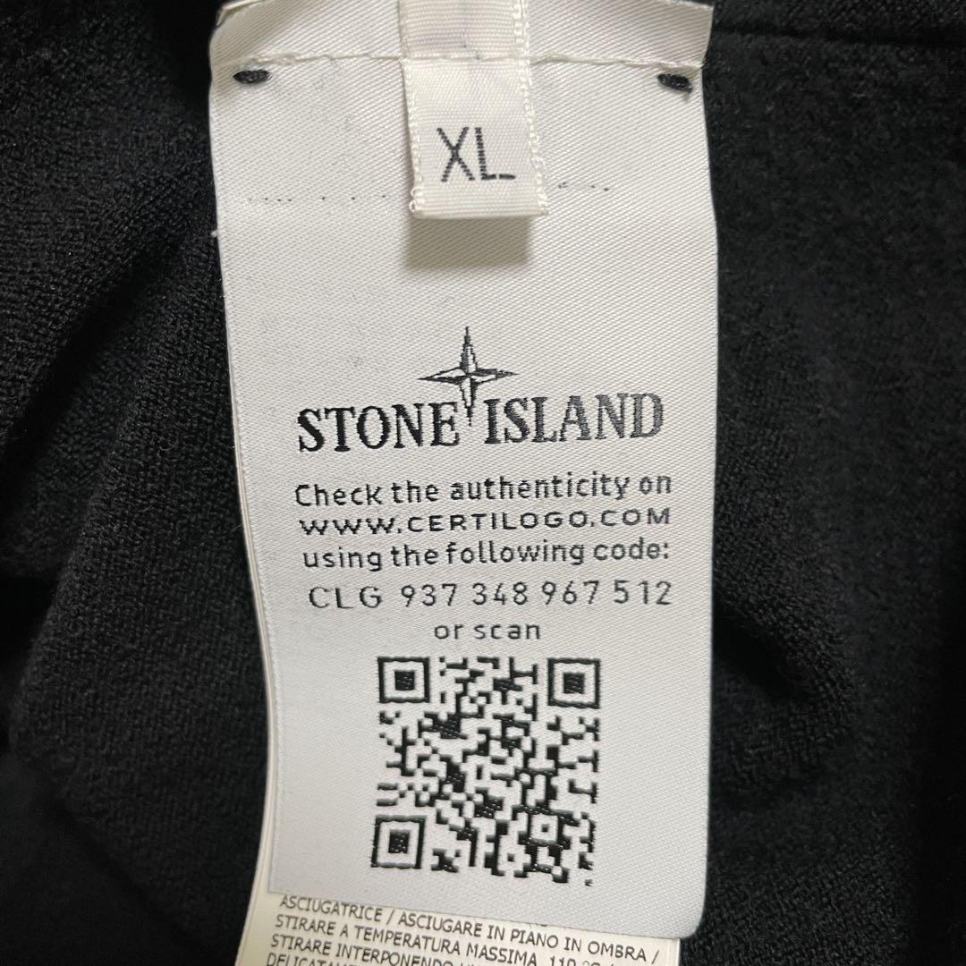 STONE  ラムウール ハイゲージ ニットポロシャツ XLサイズ