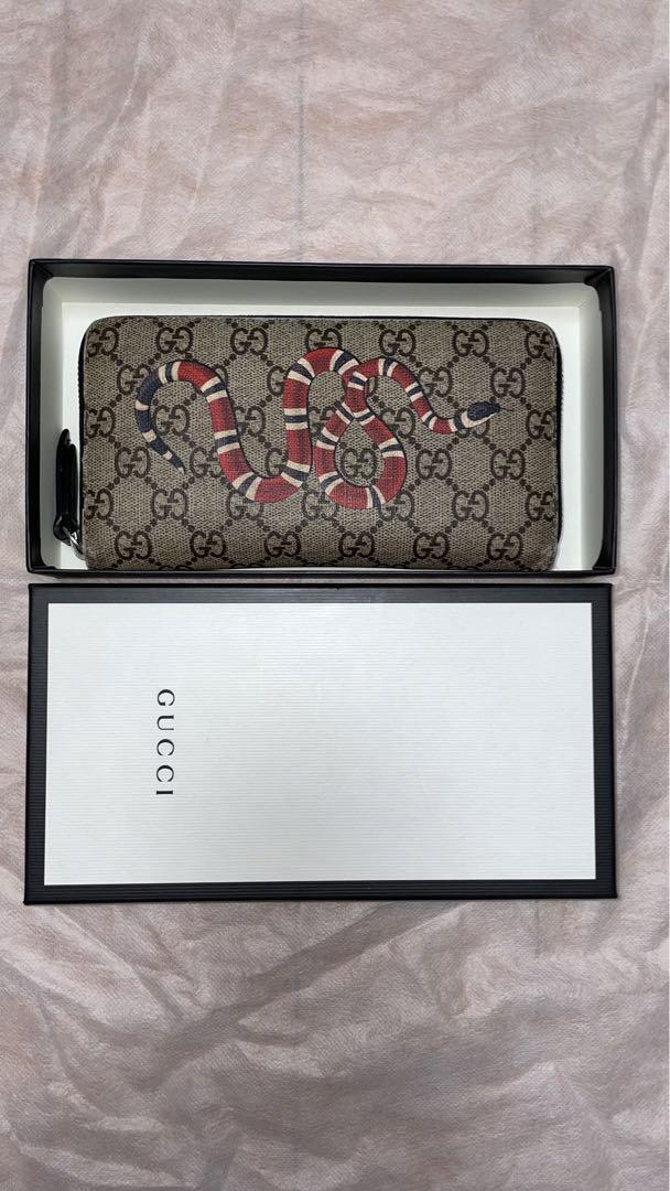 ずっと気になってた GUCCI 長財布 スネーク 羽田空港店購入品 長財布