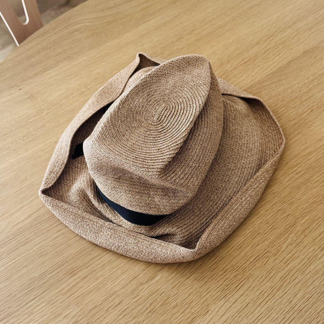 mature ha. [マチュアーハ]BOXED HAT 11cm brim grosgrain