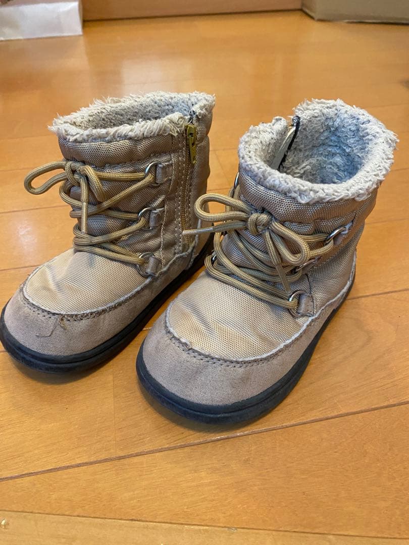 美品 コムサフォセット ベージュ 冬用 15cm 箱無し