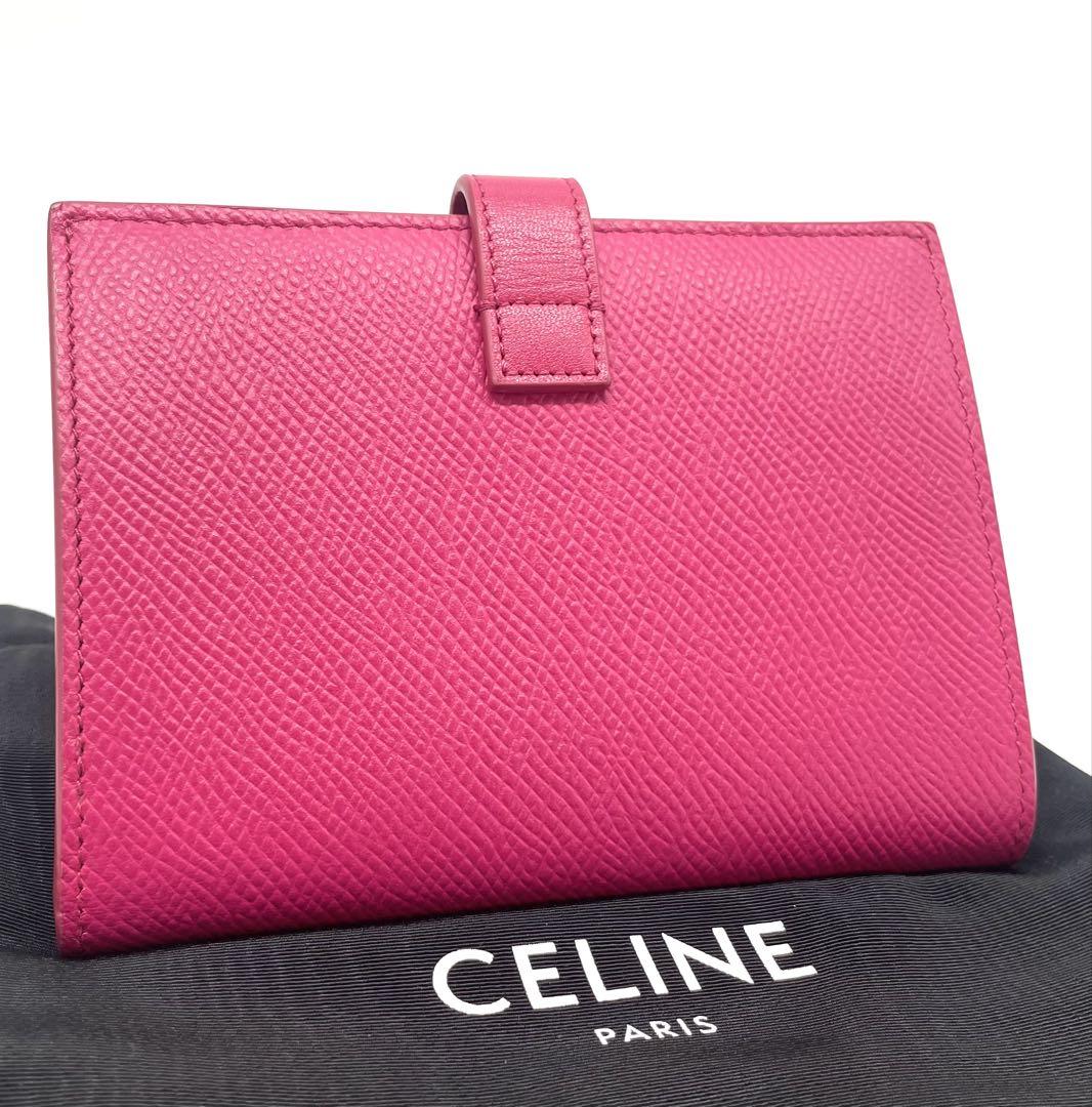 CELINE セリーヌ ミディアム ストラップウォレット 二つ折り財布