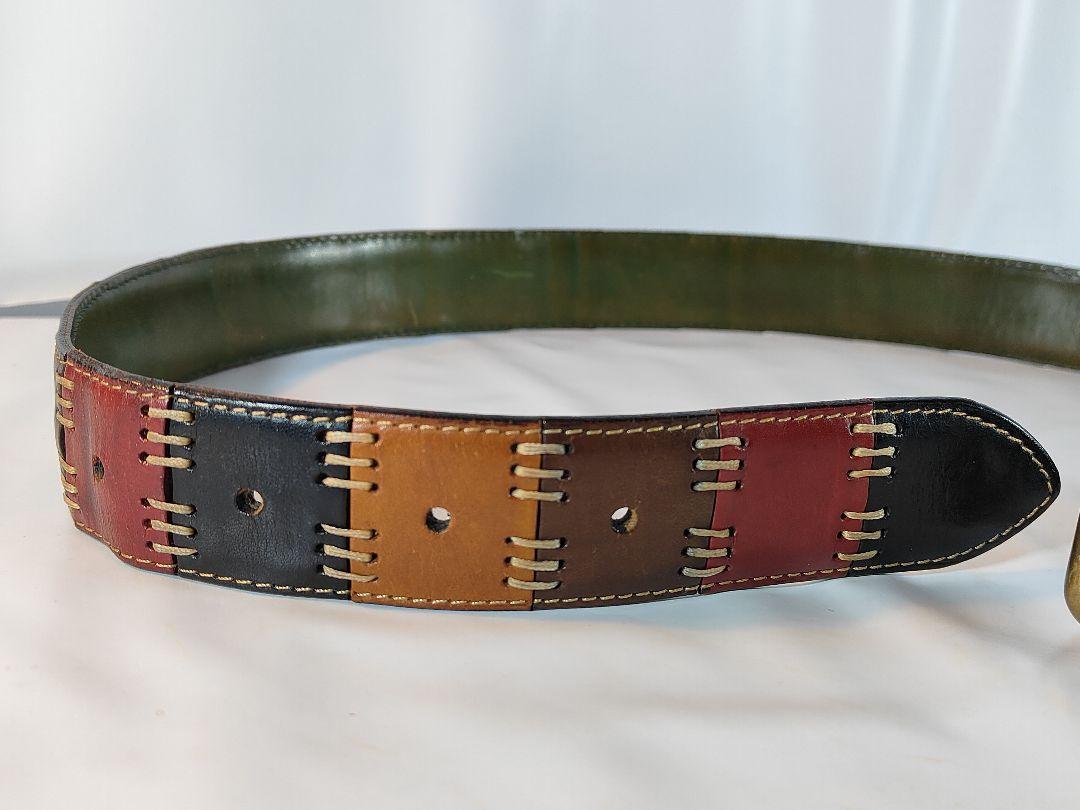 レビュー高評価商品 Vintage】Anderson's 高級イタリアンレザーベルト 小物 本厚革/真鍮 小物