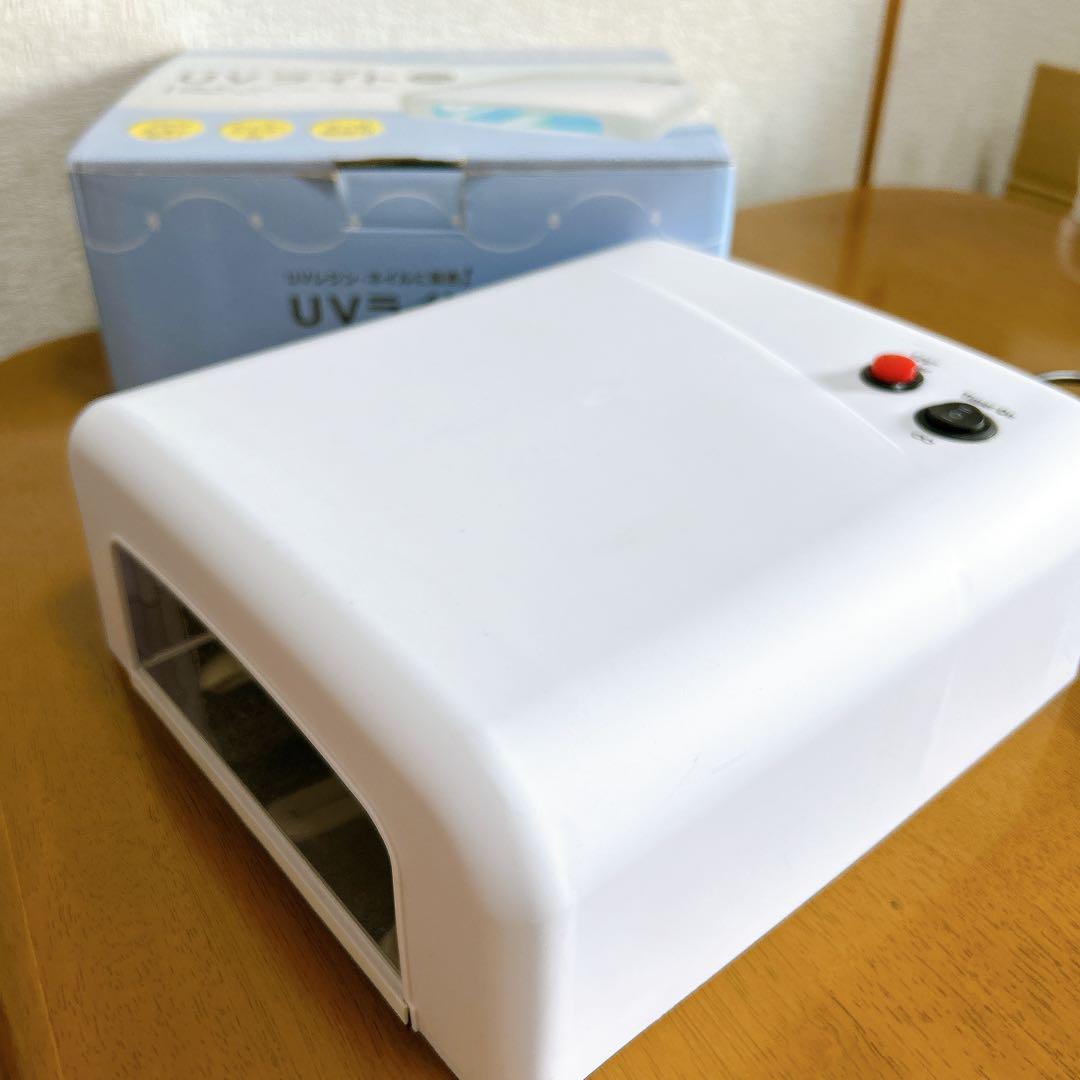 UVライトとネイルパーツセット ハンドメイドスターターセット23点