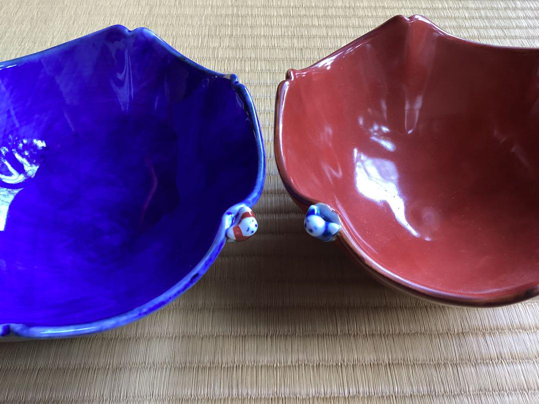 唐子京焼2個鉢ボウル器