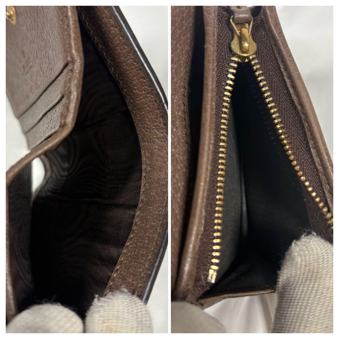 ✨美品✨GUCCI グッチ　 GG柄　二つ折り財布　折り財布　シェリーライン