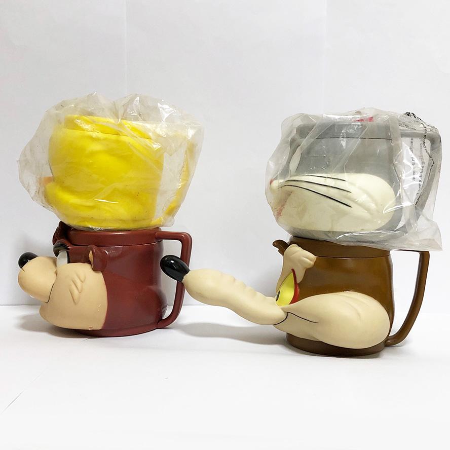 【セール中】ルーニーテューンズ 3D フェイス マグカップ 4個１セット#005 セール中】ルーニーテューンズ 3D フェイス マグカップ 4個1