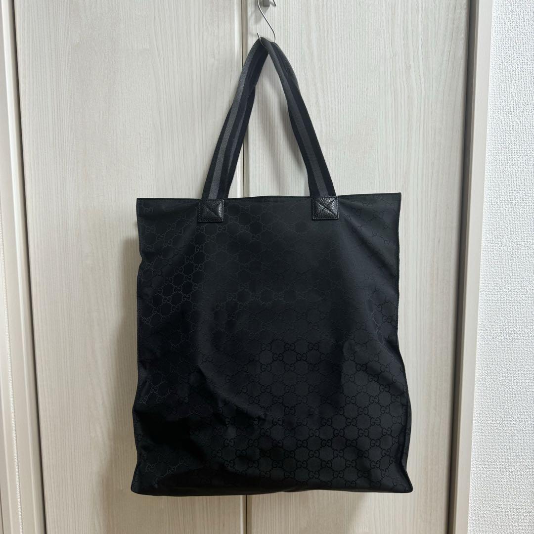 極美品 GUCCI グッチ GG柄 トートバッグ ナイロン   A3 大容量