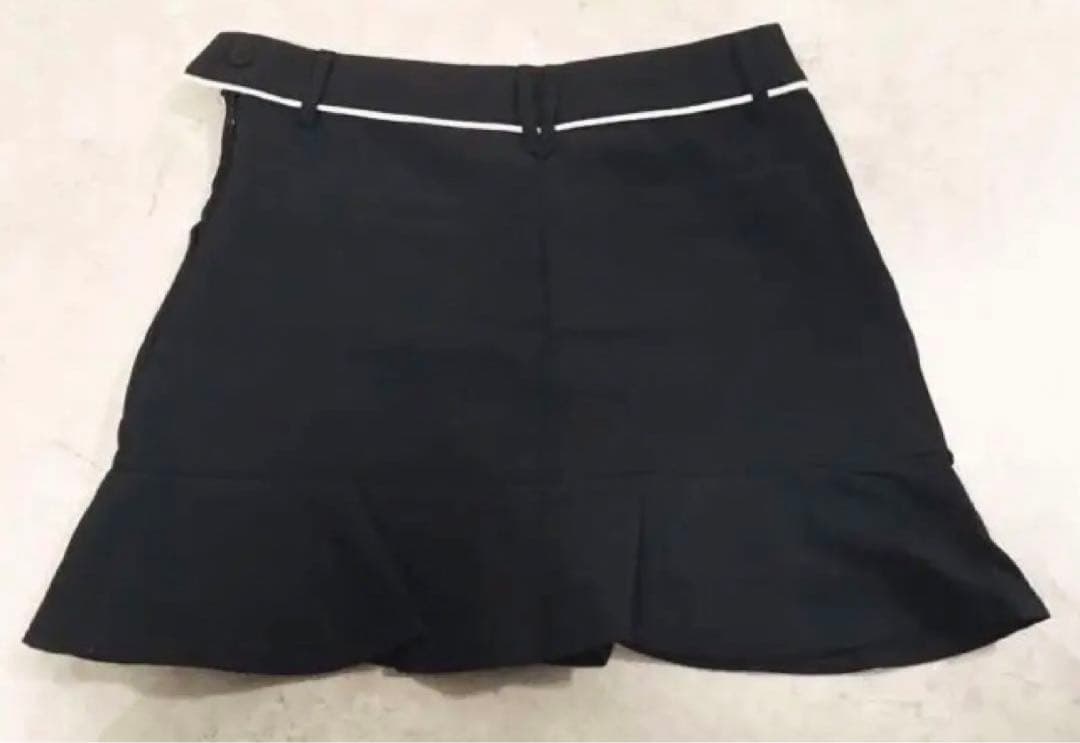 再再販! デサントゴルフ レディース ストライプ フレアスカート